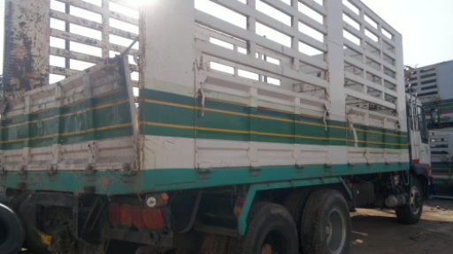 ขายพ่วงแม่ลูกไม่ดั้มกระบะเหล็ก HINO 3 ใบปัด เครือง P11C 320 เเรงม้า 2 เพลา ลูก 3 คาน ยางเต็ม ทะเบียนพร้อมโอน ราคาเบาๆ