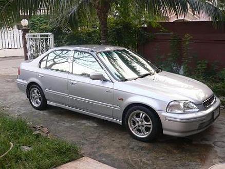 ขายรถเก๋ง Honda Civic 1.6 EXi ปี 1998 เกียร์ออโต้  ไม่เคยติดแก๊ส สีบรอนด์เงิน