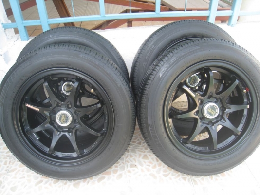 ขายล้อแม็ก ce28n 15"x6.5" 4/100,114 et40 +ยางปี10 (081-3747940)