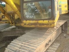 ละอองดาวแทรคเตอร์ ขายรถแบคโฮยี่หัอ KOMATSU PC120-6 มือสองเก่าจากนอกสภาพดีราคาถูก พร้อมสำหรับการใช้งาน