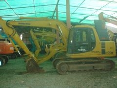 ละอองดาวแทรคเตอร์ ขายรถแบคโฮยี่หัอ KOMATSU PC120 มือสองเก่าจากนอกสภาพดีราคาถูก พร้อมสำหรับการใช้งาน