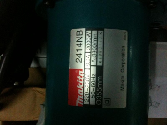 MAKITA รุ่น 2414NB แท่นตัดเหล็กไฟเบอร์ 355mm (14") 2000W MAKITA รุ่น 2414NB แท่นตัดเหล็กไฟเบอร์ 355mm (14") 2000W