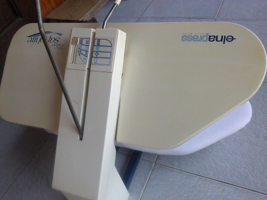 เครื่องรีดผ้า ELNA แบบกดทับ รีดเรียบมากใช้เวลาน้อยเบาแรง(มี VDO รีดให้ดู)