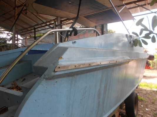 ขายเรือสปีดโบท พร้อมเถเรอ เหมาะสำหรับตกแต่งรีสอท ไม่มีเครื่องยนต์
