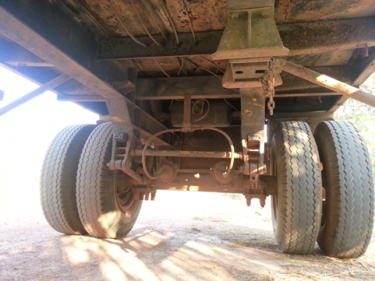 ขายด่วนลูกพ่วงสองเพลาดั้มสภาพพร้อมใช้งานยางดีเอกสารชุดโอนพร้อมรีบโทรเลย 0801515451  0811838154