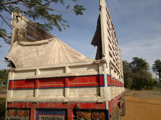 ขายลูกพ่วง 3 เพลา กระบะเหล็กคอกเกษตรไม่ดั้ม อู่ ,มีโชคขนส่ง สวย รีบจองด่วน