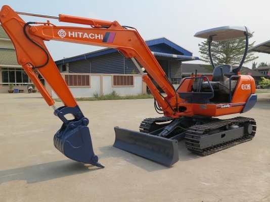 รถขุด แบคโฮล HITACHI - EX35 ทำสีใหม่ มือสองญี่ปุ่น นำเข้าเอง ยังไม่เคยใช้งานในไทย