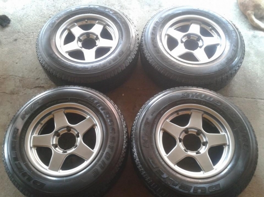 ขายล้อบัสเล่สีโฮมแบลค 16"*8 +ยาง ปี5012 ราคา14500