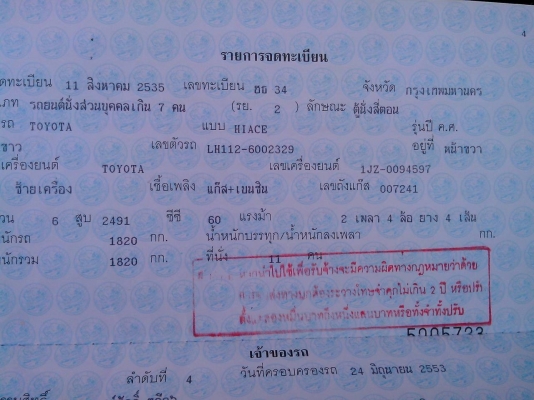 ขายรถตู้ปี 1992 เครื่อง 1jz แก๊ส lpg ขาย115,000บาท ราคาต่อรองได้ ขายตามสภาพ