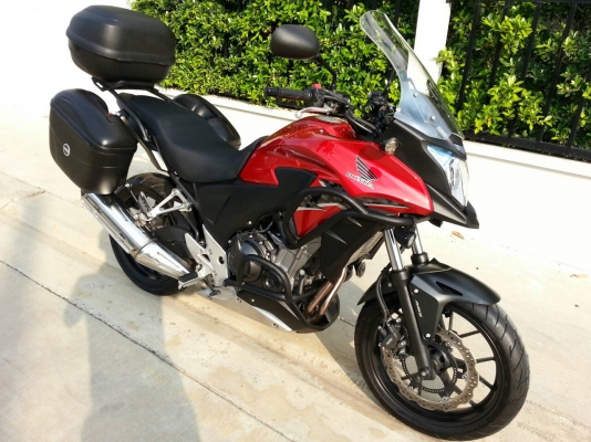 CB500X 2014            รถซื้อเงินสด2เดือน(ม.ค.57)ออกศูนย์บิ๊กวิงค์ สภาพใหม่มาก ราคา209,000บ. ลองลงขายดูเพื่อมีคนสนใจ       รถจองเลขทะเบียนรอจดทะเบียน ใครซื้อไปจดทะเบียนเป็นชื่อแรกได้เลยครับ  รถใหม่พร้อมประกัน220,000บมีขอ