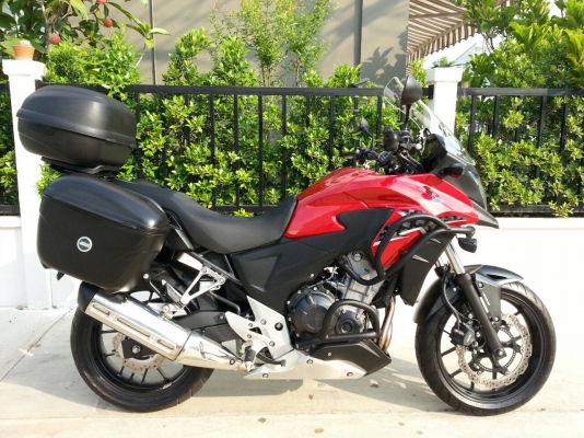 CB500X 2014            รถซื้อเงินสด2เดือน(ม.ค.57)ออกศูนย์บิ๊กวิงค์ สภาพใหม่มาก ราคา209,000บ. ลองลงขายดูเพื่อมีคนสนใจ       รถจองเลขทะเบียนรอจดทะเบียน ใครซื้อไปจดทะเบียนเป็นชื่อแรกได้เลยครับ  รถใหม่พร้อมประกัน220,000บมีขอ