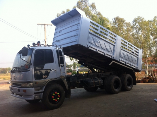 HINO FM 1 J 210 Hp ดัมพ์สามมิตรลอนเฉียงงามๆครับ  (ทีมงานรถคุณภาพ)