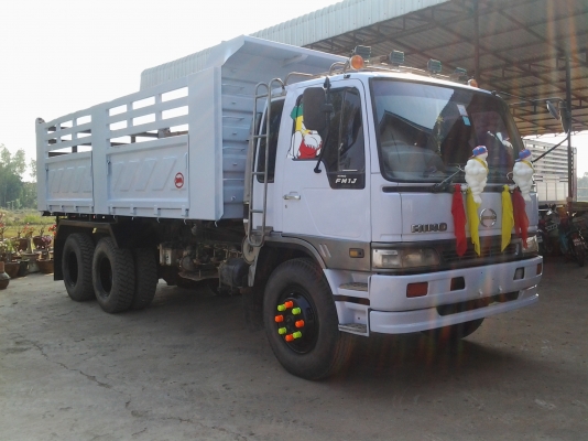HINO FM 1 J 210 Hp ดัมพ์สามมิตรลอนเฉียงงามๆครับ  (ทีมงานรถคุณภาพ)