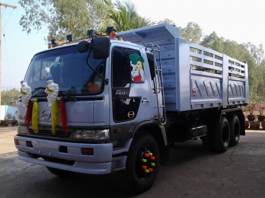 HINO FM 1 J 210 Hp ดัมพ์สามมิตรลอนเฉียงงามๆครับ  (ทีมงานรถคุณภาพ)