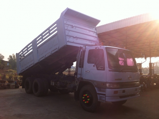 HINO FM 1 J 210 Hp ดัมพ์สามมิตรลอนเฉียงงามๆครับ  (ทีมงานรถคุณภาพ)