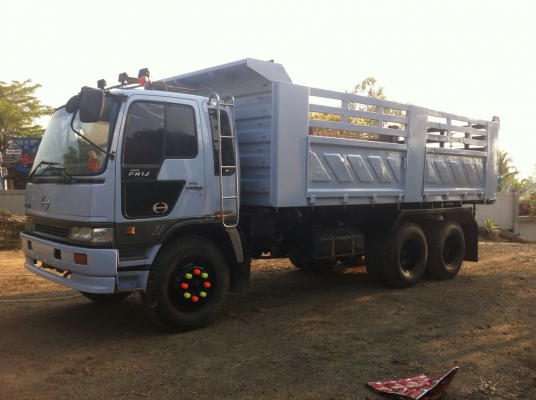 HINO FM 1 J 210 Hp ดัมพ์สามมิตรลอนเฉียงงามๆครับ  (ทีมงานรถคุณภาพ)