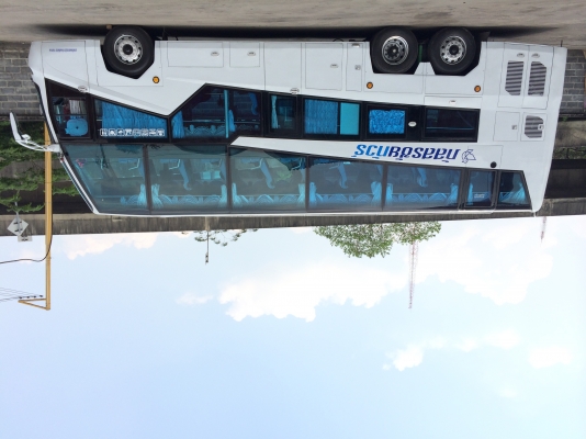 ขายรถบัสสองชั้น ทรงยูโรสตาร์ สีขาวทั้งคัน สภาพดีมาก (ทำงานได้ทันที) ขายรถบัสสองชั้น ทรงยูโรสตาร์ สีขาวทั้งคัน สภาพดีมาก (ทำงานได้ทันที)