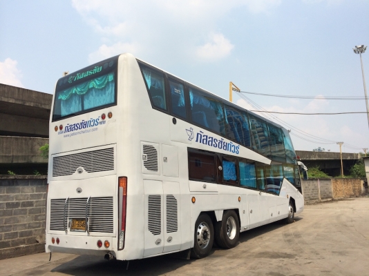 ขายรถบัสสองชั้น ทรงยูโรสตาร์ สีขาวทั้งคัน สภาพดีมาก (ทำงานได้ทันที)