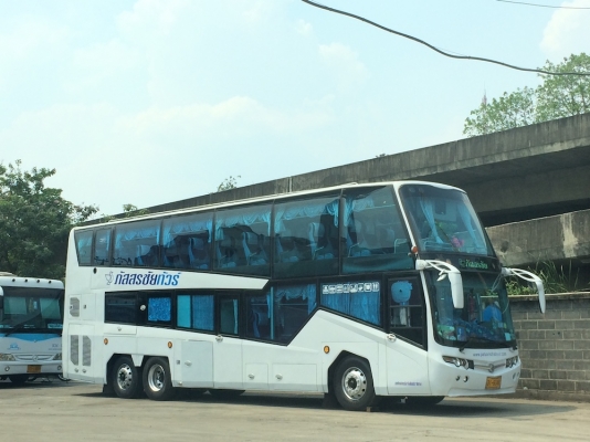 ขายรถบัสสองชั้น ทรงยูโรสตาร์ สีขาวทั้งคัน สภาพดีมาก (ทำงานได้ทันที)
