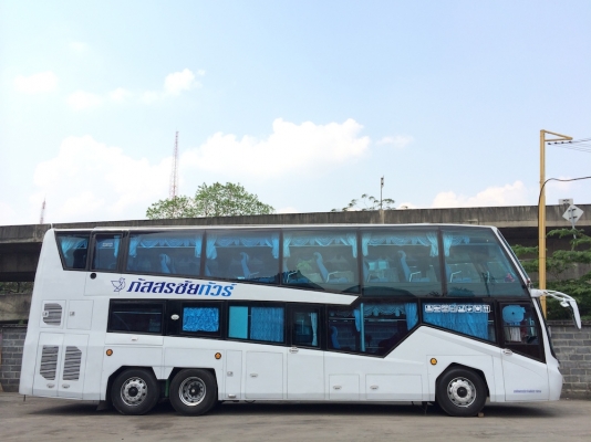 ขายรถบัสสองชั้น ทรงยูโรสตาร์ สีขาวทั้งคัน สภาพดีมาก (ทำงานได้ทันที)