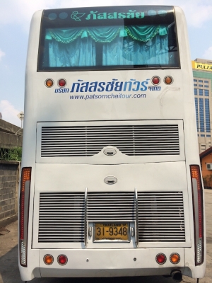 ขายรถบัสสองชั้น ทรงยูโรสตาร์ สีขาวทั้งคัน สภาพดีมาก (ทำงานได้ทันที)