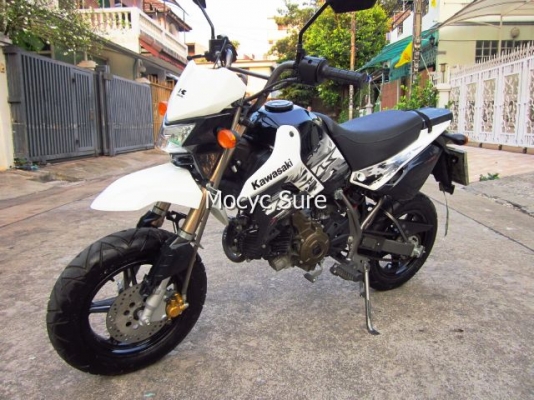 Kawasaki KSR สีขาวดำ สตาร์ทมือ  ตัวท๊อป ล้อแม็กซ์   ปี 56
