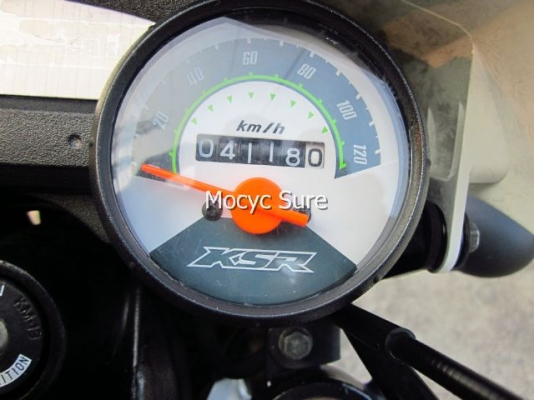 Kawasaki KSR สีขาวดำ สตาร์ทมือ  ตัวท๊อป ล้อแม็กซ์   ปี 56