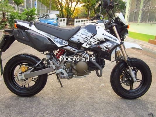 Kawasaki KSR สีขาวดำ สตาร์ทมือ  ตัวท๊อป ล้อแม็กซ์   ปี 56