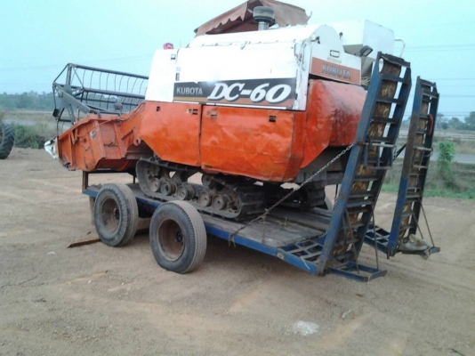 KUBOTA DC60 รถเกี่ยวข้าวเศรษฐกิจ ซื้อ1 แถม1 ครับ รถลากจูง 4ล้อ เฟืองท้ายเอลฟ ชั่วโมง 3พันก่า