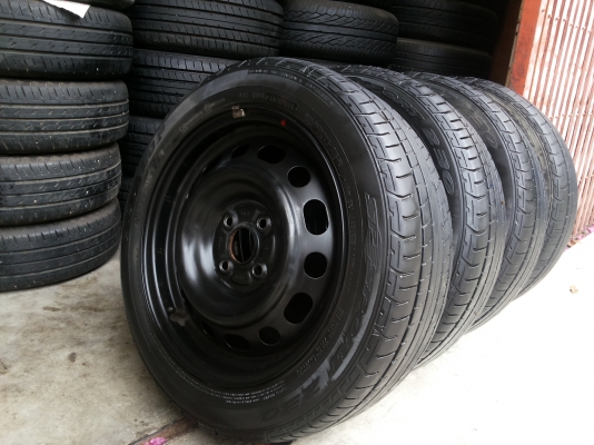 ล้อกะทะมาสด้า2 ขอบ15 กว้าง6 ยางดอกหนาๆ