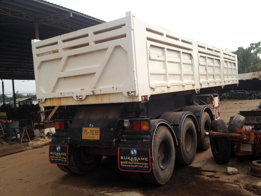 รีบจองเลยครับหางเซมิดั้มพ์ 3 เพลา ยาว 8.50 เมตร สูง 1.10 เมตร(ต่อคอกให้ได้ครับ)เพลาเหลี่ยมครับคัชซีใหญ่หายากแล้วครับหางสามเพลาเซมิดั้มพ์ พร้อมทะเบียนครับ