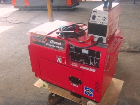 เครื่องปั่นไฟดีเซลใหม่นำเข้าุุ 6 KVAพร้อมชุดเชื่อมครบชุด .(แท้รับประกัน 6 เดือนเต็ม)