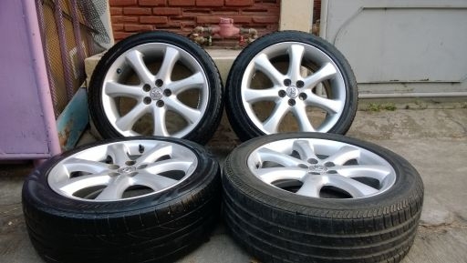 แม็ก Toyota Wish 17-5-100 พร้อมยาง  6,000 บาท