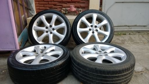 แม็ก Toyota Wish 17-5-100 พร้อมยาง  6,000 บาท