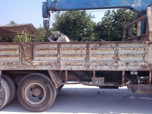 ขายรถบรรทุกสิบล้อ Isuzu เครื่อง 195 แรง ติดเครน Tanado 5 ตัน 2 เพลา รถประกอบ ช่วงล่างใหญ่ ทะเบียนพร้อม