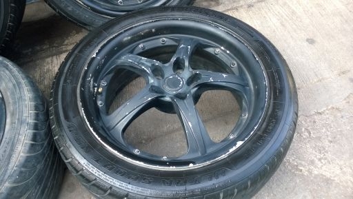 Yachiyoda 18-5-114.3 กว้าง7.5นิ้ว ออฟ+42 สภาพดีไม่มีคดไม่ดุ้ง สีไม่สวย พร้อมยาง 245-45-18 ปี11 Yachiyoda 18-5-114.3 กว้าง7.5นิ้ว ออฟ+42 สภาพดีไม่มีคดไม่ดุ้ง สีไม่สวย พร้อมยาง 245-45-18 ปี11