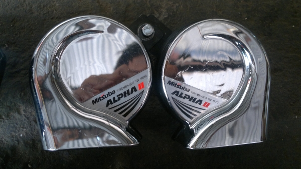 แตร์รถยนต์ MITSUBA โครเมี่ยม MADE IN JAPAN แตร์รถยนต์ MITSUBA โครเมี่ยม MADE IN JAPAN