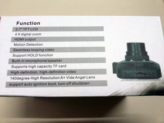 กล้องติดรถ Full HD DVR 1080P