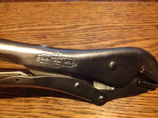 ขายคีมล็อค VINTAGE 10R, PETERSON VISE GRIP ตี 2 แถว