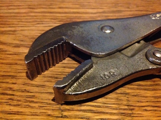 ขายคีมล็อค VINTAGE 10R, PETERSON VISE GRIP ตี 2 แถว