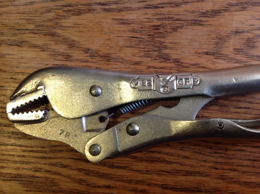 ขายคีมล็อค VINTAGE 7R, PETERSON VISE GRIP ตี 2 แถว