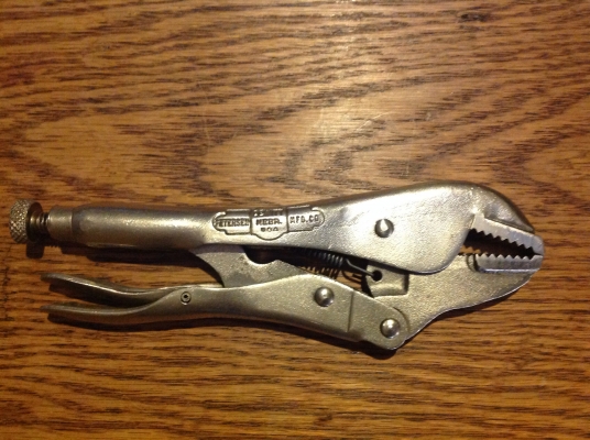 ขายคีมล็อค VINTAGE 7R, PETERSON VISE GRIP ตี 2 แถว