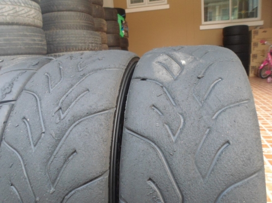 ยางซอฟ195/55/15(7,000฿4เส้น)YOKO AD048(japan)ปี07-08 (1ชุด) ใส่หล่อ,ใส่แท้ หนึบๆ (ไม่มีปะ,ร้าว,บวม,แตกลายงา)