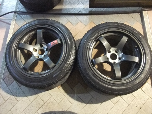 ล้อ TC3 ขอบ17 กว้าง9 มีรอยตามการใช้งาน แถมยาง