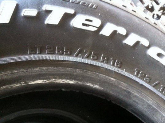 ขายยาง BF Goodrich All-terrain 265 75 r16 ดอกลึกสวยราคาแพง
