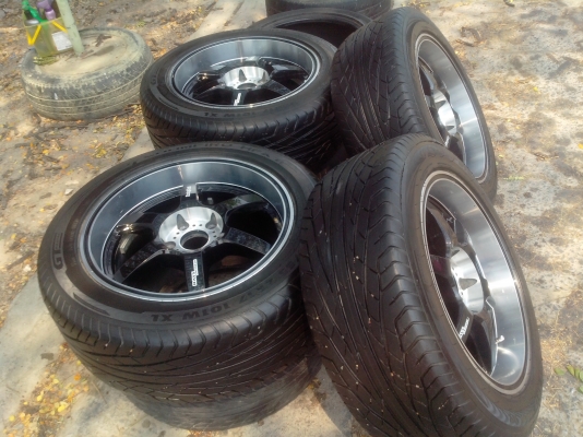 jrd17/5/114.3et25กว้าง8"พร้อมยาง225-55-17สวยๆขายถูก jrd17/5/114.3et25กว้าง8"พร้อมยาง225-55-17สวยๆขายถูก