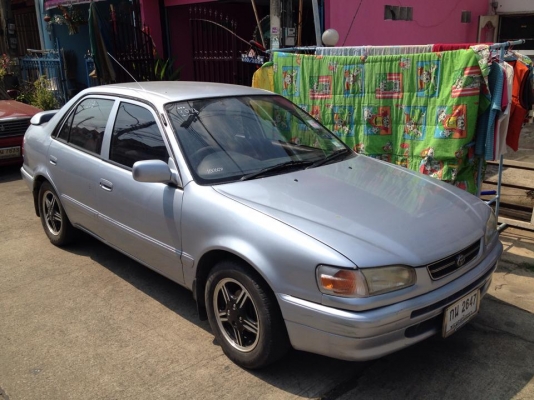 ขายครับ TOYOTA COROLLA 111 (หน้าหนู) ปี 97 ภาษีเต็ม รถพร้อมใช้ครับ 59000 เครื่องแห้งๆ เกียรแห้ง ไม่เคยติดแกสมาก่อน ประหยัด ถ้าเอาไปลงทุนติดแกสก็ไม่เท่าไหร่ ช่วงล่างนิ่มๆ พวงมาลัยพาวเวอร์ แอรหนาว รถไม่จมน้ำ ไม่ชนหนัก คานหน้าเดิมๆสวยๆ หลังเดิมๆ สวยๆ แบตแห้ง