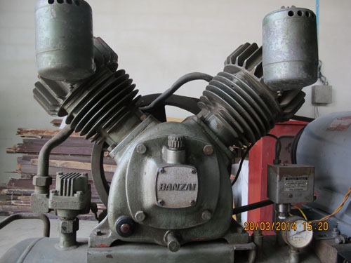 ขายปั๊มลมbanzai10แรง3เฟสของญี่ปุ่นแท้ ทนทาน สภาพดีมากขนาดใหญ่