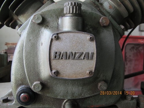 ขายปั๊มลมbanzai10แรง3เฟสของญี่ปุ่นแท้ ทนทาน สภาพดีมากขนาดใหญ่