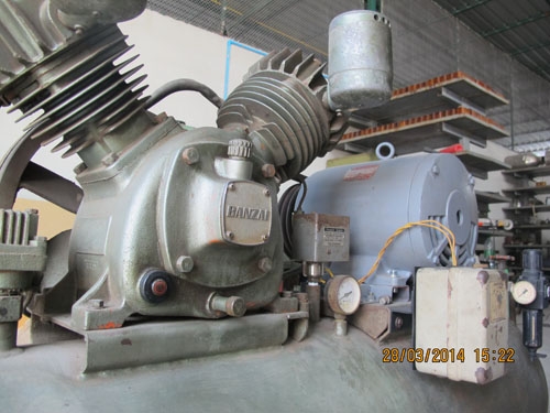 ขายปั๊มลมbanzai10แรง3เฟสของญี่ปุ่นแท้ ทนทาน สภาพดีมากขนาดใหญ่